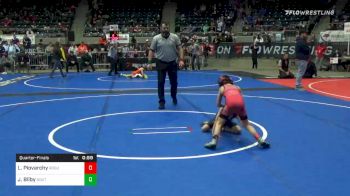 55 lbs Quarterfinal - Landon Piovarchy, Rogue Wrestling vs Josiah Bilby, South Central Punishers