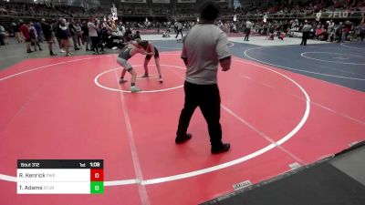 102 lbs Quarterfinal - Ryder Kenrick, Pikes Peak Warriors vs Taten Adams, Sturgis Youth WC