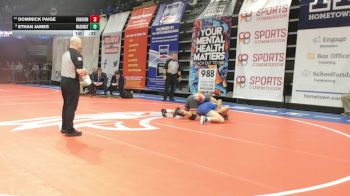 138 Class 3 lbs Cons. Round 3 - Dominick Paige, Van Horn vs Ethan James, Washington