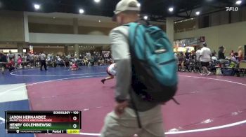 100 lbs Quarterfinal - Jaxon Hernandez, Palmetto State Wrestling Acade vs Henry Golembiewski, Fenton