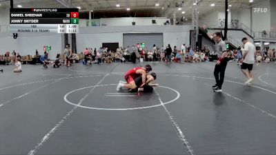 155 lbs Round 2 (4 Team) - Daniel Sheehan, Smitty`s Barn vs Johny Snyder, Warhawks