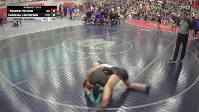 115 lbs Champ. Round 2 - Carolina Campuzano, Crook County vs Berklie Iverson, Union