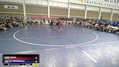 88 lbs Placement Matches (8 Team) - Faris Farah, Illinois vs Tristan Mendenhall, Idaho