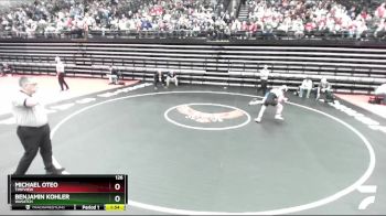 126 lbs Champ. Round 1 - Benjamin Kohler, Wasatch vs Michael Oteo, Timpview