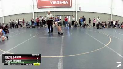 77-82 lbs 5th Place Match - Carter Burkett, Ground Up USA vs Kierlyn Hooper, King William Youth Wrestling