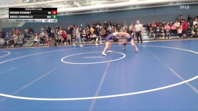 125 lbs Champ. Round 2 - Diego Camarillo, New Mexico Highlands vs Bowen Downey, Northern Iowa