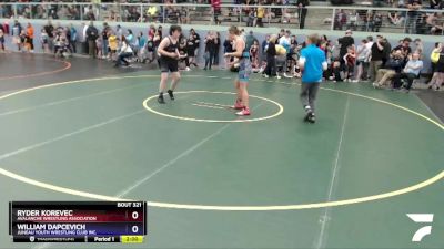 165 lbs Round 1 - William Dapcevich, Juneau Youth Wrestling Club Inc. vs Ryder Korevec, Avalanche Wrestling Association