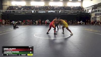 285 lbs Champ. Round 2 - Cameron Madoshi, Chabot College vs Angel Blanco, Skyline College