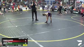 60 lbs Champ. Round 2 - Henry Dinius, Dexter WC vs Mason Maines, Caledonia WC