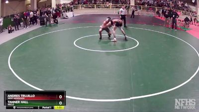 144 lbs Quarterfinal - Tanner Hall, Wells vs Andres Trujillo, West Wendover