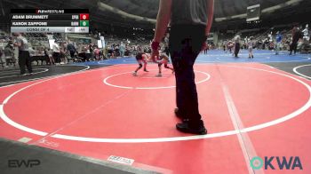 55 lbs Consi Of 4 - Kanon Zappone, Barnsdall Youth Wrestling vs Adam Brummett, Sperry Wrestling Club