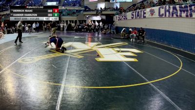 113 lbs Consi Of 8 #2 - Derrick Isaac, Cheraw vs Xander Hamilton, Chesterfield
