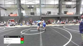 190 lbs 5th Place - Ethaniel Torres, Grand County Elite vs Kaden Loos, UP Outlaws