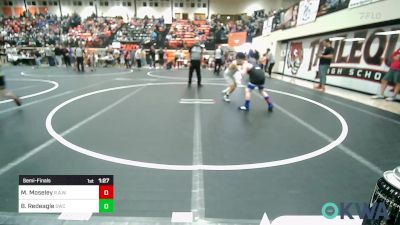 105 lbs Semifinal - Mason Moseley, R.A.W. vs Barrett Redeagle, Salina Wrestling Club