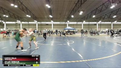 117 lbs Quarterfinal - Lucca Villa, Wood River vs Kylen Neibaur, Bonneville Idaho Wrestling Clu