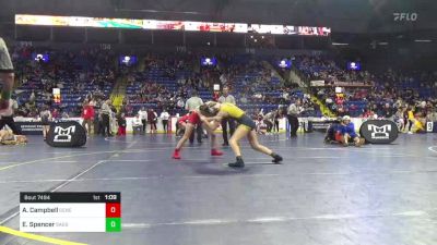 110 lbs Semifinal - Ashley Campbell, General McLane vs Emma Spencer, Saegertown