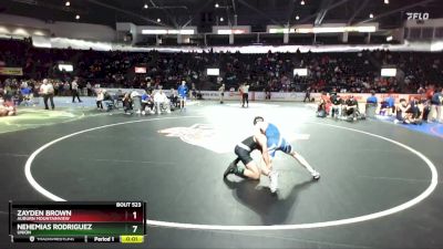 126 lbs Cons. Round 2 - Zayden Brown, Auburn Mountainview vs Nehemias Rodriguez, Union