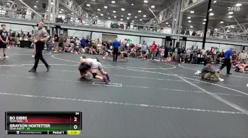 100 lbs Round 5 (6 Team) - Bo Gibbs, Team Ohio vs Grayson Hostetter, Team Shutt