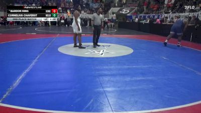 6A 285 lbs 3rd Place Match - Bardon King, Homewood Hs vs Cornelius Chaverst, Mcadory