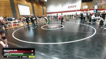 150 lbs Champ. Round 1 - Jared Raffensperger, Kelly Walsh vs Braunson Sims, Evanston