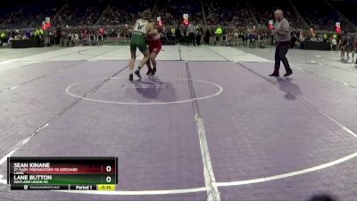 D2-144 lbs Cons. Round 3 - Sean Kinane, St Mary Preparatory HS (Orchard Lake) vs Lane Button, Wayland Union HS