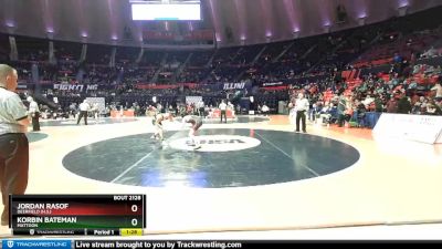 2A 126 lbs Quarterfinal - Korbin Bateman, Mattoon vs Jordan Rasof, Deerfield (H.S.)