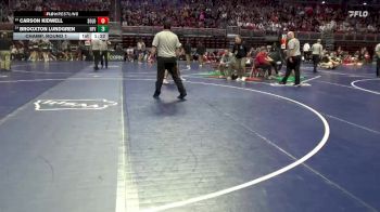 2A-157 lbs Champ. Round 1 - Carson Kidwell, Solon vs Brooxton Lundgren, North Fayette Valley