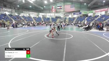 70 lbs Quarterfinal - Richard Flores Jr, Pomona Elite vs Casey Byrd, Wyoming Underground