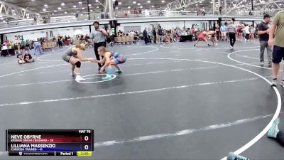 132 lbs Placement (4 Team) - Lilliana Massenzio, Cordoba Trained vs Neve OByrne, Kraken Dream Crushers