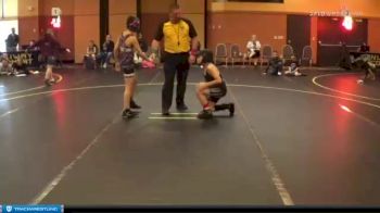 82 lbs Round 2 (3 Team) - Davon Bradley, The Untouchables Gold vs Christiano Martinez, RIOT ROOM