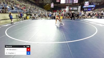 130 lbs Rnd Of 32 - Mariaha Benedict, IA vs Ella Hughes, GA