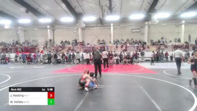 61 lbs Rr Rnd 5 - Josiah Keating, No Team vs Weston Ashley, Bloomfield Youth Wrestling