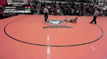 157 lbs Quarterfinal - Daniel Malan, Wilmette (LOYOLA) vs Aiden Arnett, Elmhusrt (IC CATHOLIC)