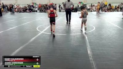 48 lbs Round 5 (6 Team) - Kasey Kaliszewski, Donahue WA vs Kaden Harbarger, Roughhouse