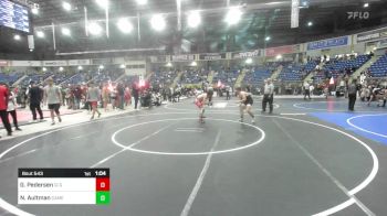 144 lbs Round Of 32 - Gavin Pedersen, GI Grapplers vs Nolan Aultman, Camel Kids WC