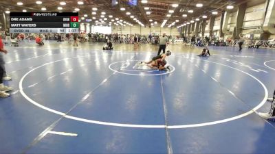 96 lbs Round 3 (12pm Friday) - Dre Adams, Backyard Brawlers vs Matt Waters, Minion Black