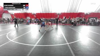 175 lbs Quarterfinal - Xane Kleinke, Kewaskum Indians Wrestling Club vs Cole Bartlein, X-Factor Elite Wrestling