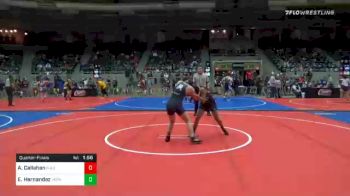 112 lbs Quarterfinal - Aralease Callahan, Broken Arrow Girls vs Evie Hernandez, Vernon Wrestling Club