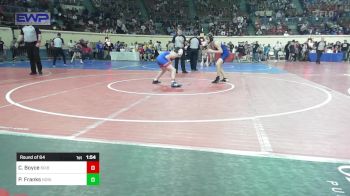 110 lbs Round Of 64 - Cooper Boyce, Bixby vs Parker Franks, Noble Takedown Club