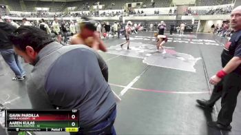 127 lbs Round 1 (4 Team) - Mateo Hatzopoulos, Loyola Academy vs Caden Hauser, Caledonia-Houston