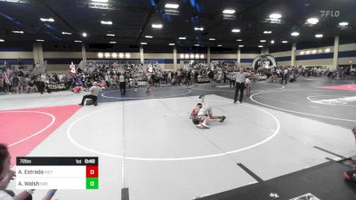 72 lbs 2nd Place - Abel Estrada, Victory WC-Central WA vs Aukai Walsh, 808 Wc