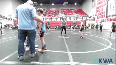84 lbs 3rd Place - River Holcomb, Tecumseh Youth Wrestling vs Ryker Johnson, Division Bell Wrestling