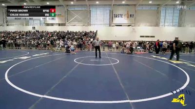 160 lbs Round 1 - Chloe Hosier, WRCL Wrestling Club vs Piper Brown, Whitney Point Youth Wrestling Club