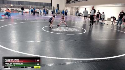 55 lbs Placement (4 Team) - Paisley Robinson, Little Falls vs Maddox Nath, Marshall/Lakeview/RTR