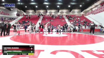 117 lbs Quarterfinal - Victoria Rushing, DAVIS vs Makenna Corradina, UNION