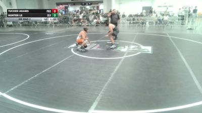 130 lbs Rr Rnd 3 - Tucker Adams, Prescott Valley Bighorns vs Hunter Le, Silverback WC