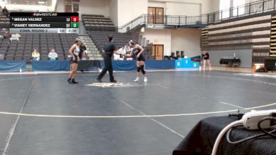 103 lbs Cons. Round 3 - Megan Valdez, Lindenwood University vs Vianey Hernandez, Quincy