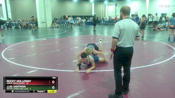 150 lbs Quarterfinals (8 Team) - Luis Santana, Naples Wrestling Club vs Rocky Holloway, Social Circle Black