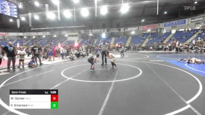 100 lbs Semifinal - Wyatt Spreer, Valley WC vs Vincent Amorosa, Black Fox Wr Ac