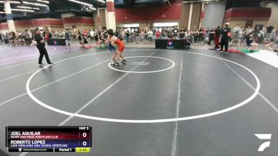 138 lbs Quarterfinal - Joel Aguilar, Heart And Pride Wrestling Club vs Roberto Lopez, Lake Highlands High School Wrestling